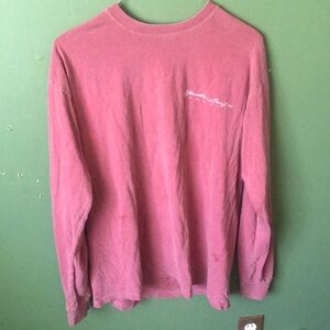 Pink Hawaiian Graphic Long Sleeve T-Shirt